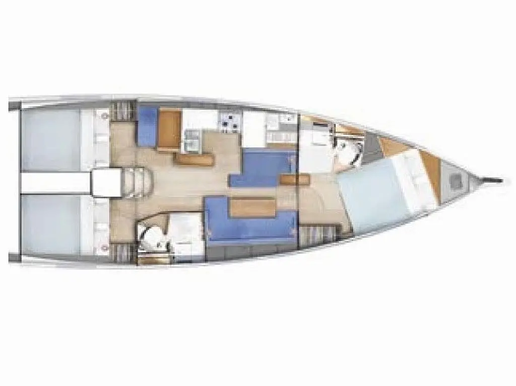 Sun Odyssey 410 Performance - New sail - Layout