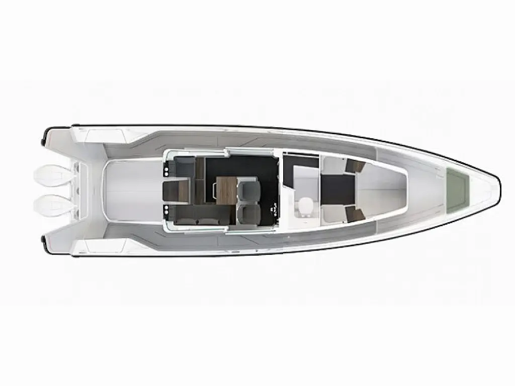 Axopar 37 XC Cross Cabin (2 cabins) - Layout